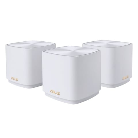 ⁨ZenWiFi XD4 Plus (W-3-PK) Wireless-AX1800 (3-pak) | 802.11ax | 1201+574 Mbit/s | 10/100/1000 Mbit/s | Porty Ethernet LAN (RJ-45)⁩ w sklepie Wasserman.eu