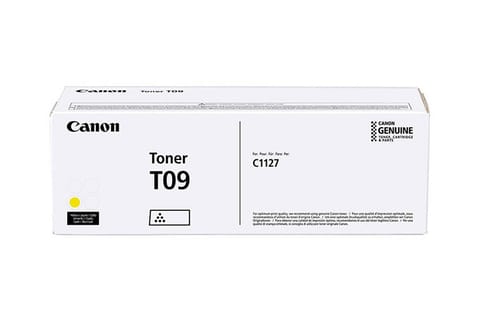 ⁨Canon TONER T09 Y toner cartridge 1 pc(s) Original Yellow⁩ at Wasserman.eu