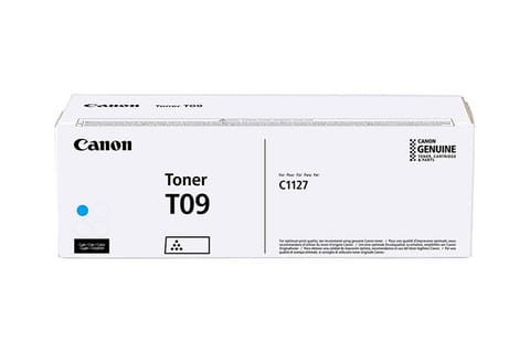 ⁨Canon Original Toner Cartridge T09, cyan, 5900s, 3019C005, Canon i-SENSYS X C1127i, i-SENSYS X C1127P Series, O⁩ at Wasserman.eu