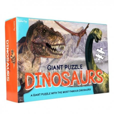 ⁨Gigantyczne puzzle podłogowe, dinozaury, 120 el.⁩ w sklepie Wasserman.eu