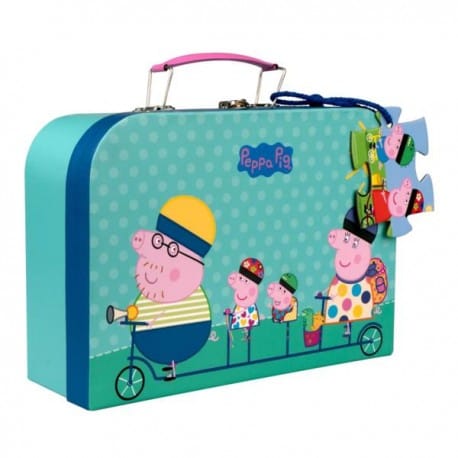⁨Puzzle dla dzieci w walizce, 26 elementów, świnka⁩ w sklepie Wasserman.eu