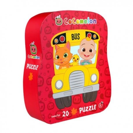 ⁨Puzzle dla dzieci w ozdobnym pudełku, autobus,⁩ w sklepie Wasserman.eu