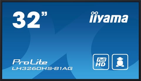 ⁨Monitor wielkoformatowy 31.5 cala LH3260HS-B1AG matowy 24h/7  500(cd/m2) VA 1920 x 1080 FHD Android.11 Wifi CMS(iiSignage2)⁩ w sklepie Wasserman.eu