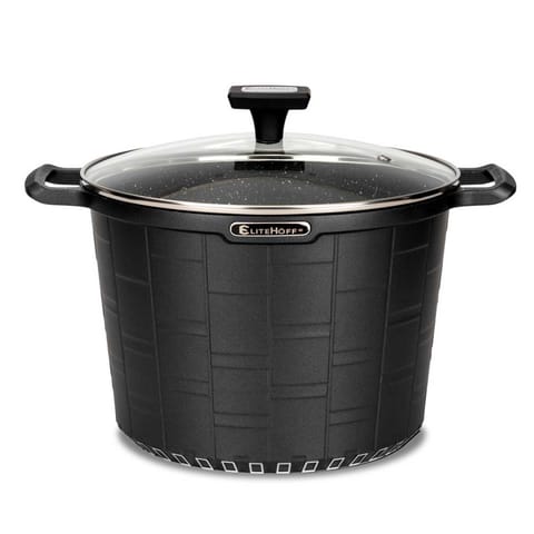 ⁨GARNEK GRANITOWY Z POKRYWĄ 24cm 6,5L E-7032⁩ w sklepie Wasserman.eu