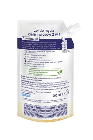 ⁨NIVEA Bambino Dzieciaki Żel do mycia ciała i włosów 2w1 Surykatki Refill 900 ml⁩ w sklepie Wasserman.eu