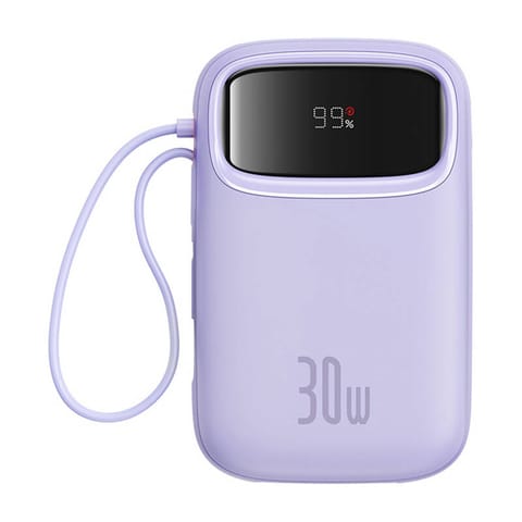 ⁨Powerbank Baseus QPow 2 10000mAh 30W 2xUSB-C (fioletowy)⁩ w sklepie Wasserman.eu