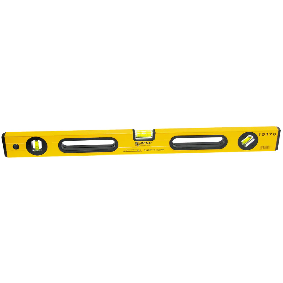 ⁨Spirit level with hand grips, 3 bubbles, 1000mm⁩ at Wasserman.eu