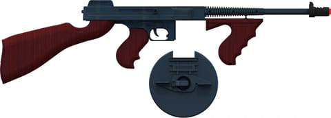 Metalowy pistolet gangsterski 8 naboi (Gonher) w sklepie Wasserman.eu