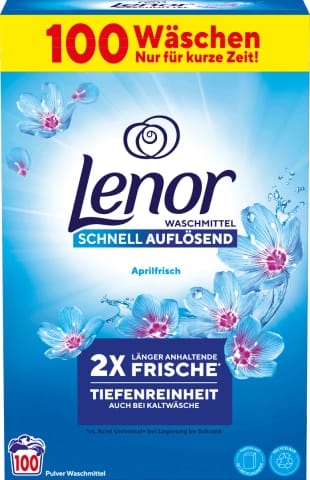 ⁨Lenor Aprilfrisch Proszek do Prania100 prań⁩ w sklepie Wasserman.eu