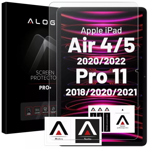 ⁨Szkło hartowane Alogy 9H na ekran do iPad Air 4 2020/ Air 5 2022/ iPad Pro 11 2018/ 2020/ 2021⁩ w sklepie Wasserman.eu