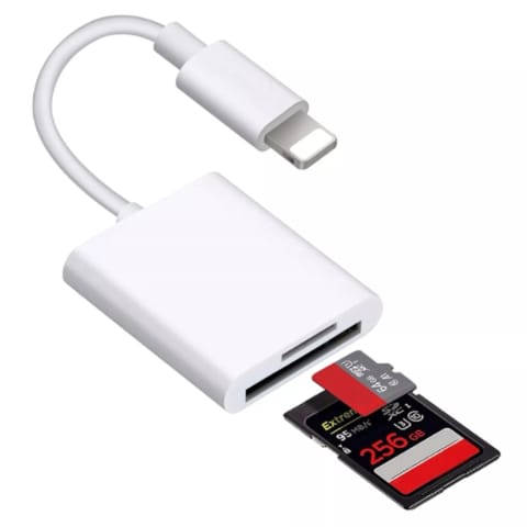 ⁨Czytnik kart pamięci Alogy SD Micro Card Reader do iPhone iPad adapter przejściówka Lightning⁩ w sklepie Wasserman.eu