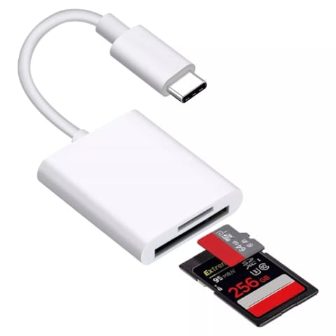 ⁨Czytnik kart pamięci Alogy SD Micro Card Reader do iPhone adapter przejściówka USB-C⁩ w sklepie Wasserman.eu