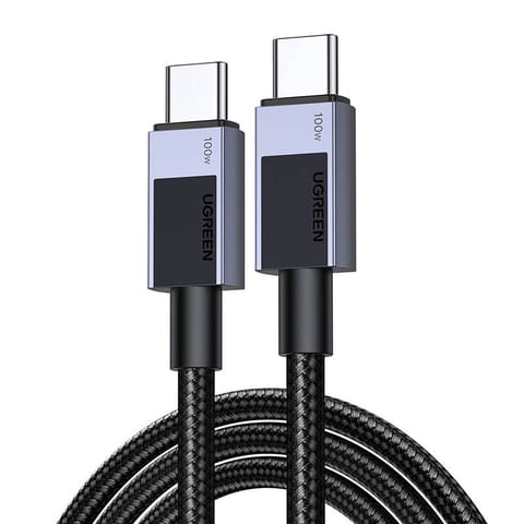 ⁨Kabel ładujący Ugreen USB-C to USB-C PD L512 (szary) 3m⁩ w sklepie Wasserman.eu