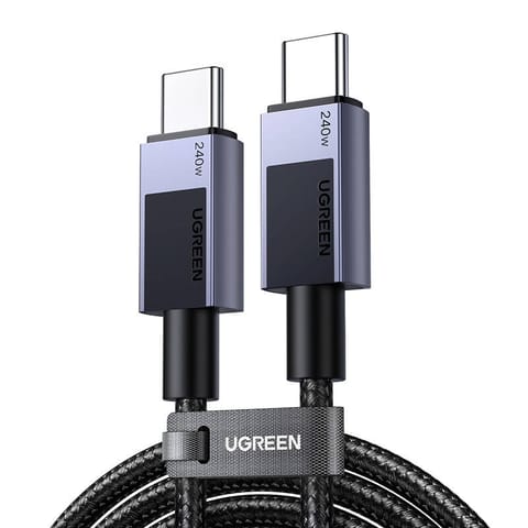 ⁨Kabel ładujący Ugreen USB-C to USB-C PD L513 (szary) 2m⁩ w sklepie Wasserman.eu