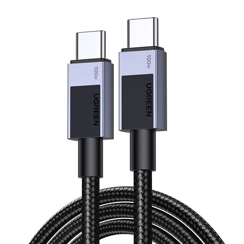 ⁨Kabel ładujący Ugreen USB-C to USB-C PD L512 (szary) 0,5m⁩ w sklepie Wasserman.eu