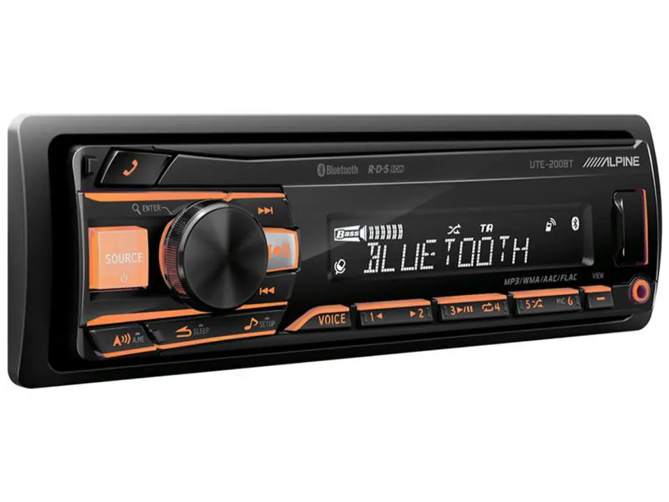 Alpine UTE-200BT Auto Media-Receiver Schwarz Bluetooth im Wasserman.eu