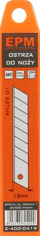 OSTRZA 18MM 10 SZTUK w sklepie Wasserman.eu