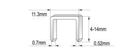 ⁨ZSZYWACZ TAPICERSKI 4-14MM ZSZYWKI 0.7M⁩ w sklepie Wasserman.eu