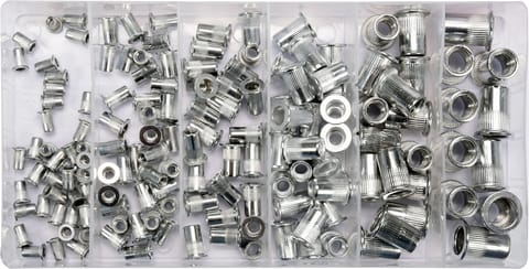 ⁨SET OF RIVET NUTS ALU M3- M10, 150PCS⁩ at Wasserman.eu