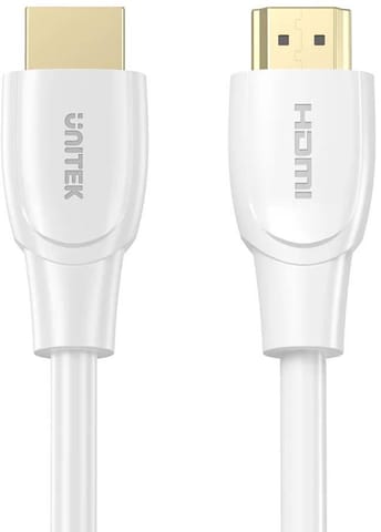 ⁨Unitek Kabel HDMI 2.0 4K biały 1m⁩ w sklepie Wasserman.eu