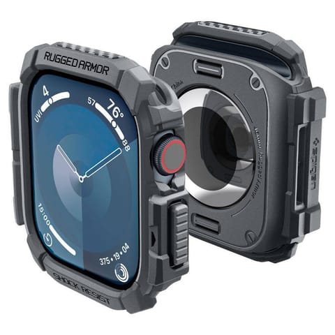 Etui APPLE WATCH 10 (46MM) Spigen Rugged Armor Dark szare w sklepie Wasserman.eu