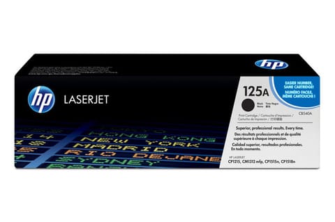 ⁨HP 125A Black Original LaserJet Toner Cartridge CB540A⁩ at Wasserman.eu