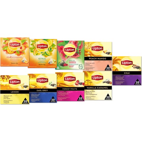 ⁨Lipton black tea peach+mango 20 bags⁩ at Wasserman.eu