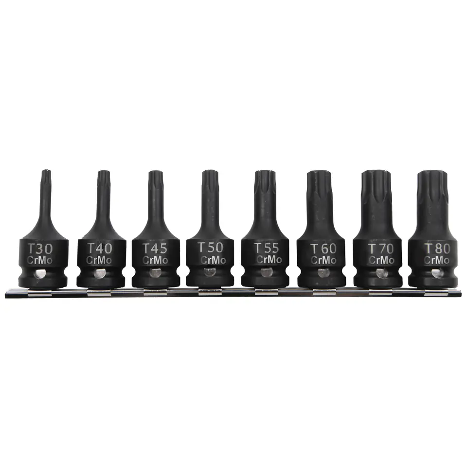 ⁨Set of 8pcs bitonas. stroke. 1/2' torx t30-t80 proline⁩ at Wasserman.eu