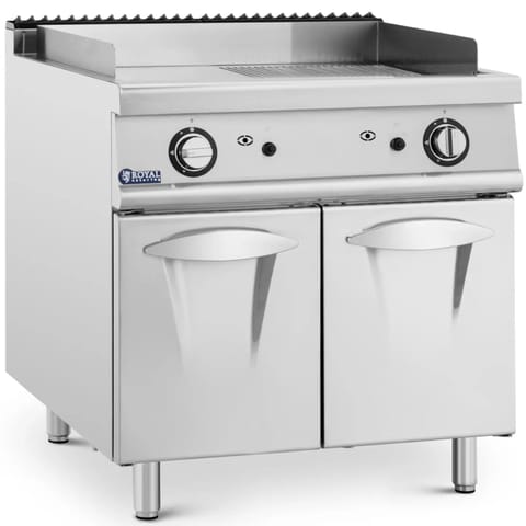 ⁨Grill gazowy podwójny gładki ryflowany z szafką wolnostojący 12 kW⁩ w sklepie Wasserman.eu