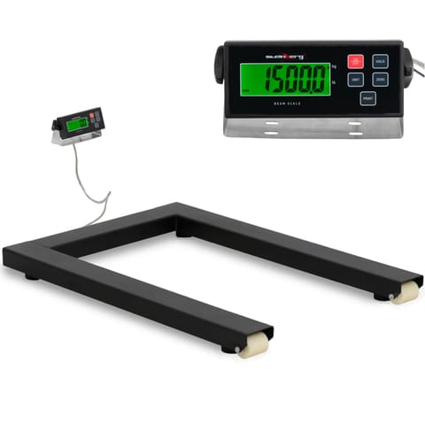 ⁨Waga płozowa belkowa paletowa LCD 1500 / 0.5 kg 121 x 84 cm⁩ w sklepie Wasserman.eu