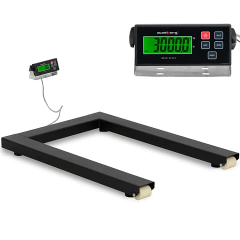 ⁨Waga płozowa belkowa paletowa LCD 3000 / 1 kg 121 x 84 cm⁩ w sklepie Wasserman.eu