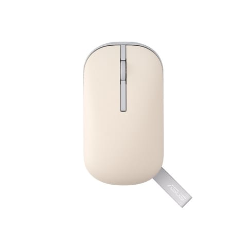 ⁨Asus Marshmallow Mouse | MD100 | Mouse | 2.4 GHz, Bluetooth | Beige⁩ w sklepie Wasserman.eu