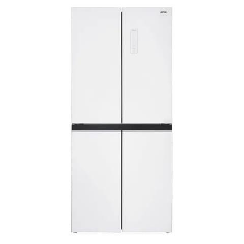 ⁨Lodówka z zamrażalnikiem dolnym Multi Door Total Full No Frost MPM-434-SBF-08 białe szkło⁩ w sklepie Wasserman.eu