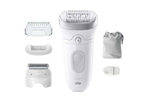 ⁨Braun Epilator | SE7-041 Silk épil 7 | Number of power levels 2 | Wet & Dry | White/Silver⁩ at Wasserman.eu