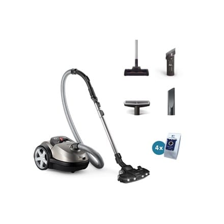 ⁨Philips Vacuum cleaner | XD8152/12 | Bagged | Power 900 W | Dust capacity 4 L | Pearl Metal⁩ at Wasserman.eu