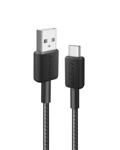 ⁨Kabel Anker 322 USB-A do USB-C 0.9m czarny⁩ w sklepie Wasserman.eu