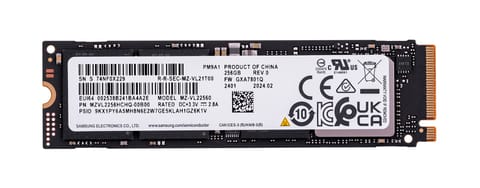 ⁨SSD Samsung PM9A1 256GB Nvme PCIe 4.0 M.2 (22x80) MZVL2256HCHQ-00B00⁩ at Wasserman.eu