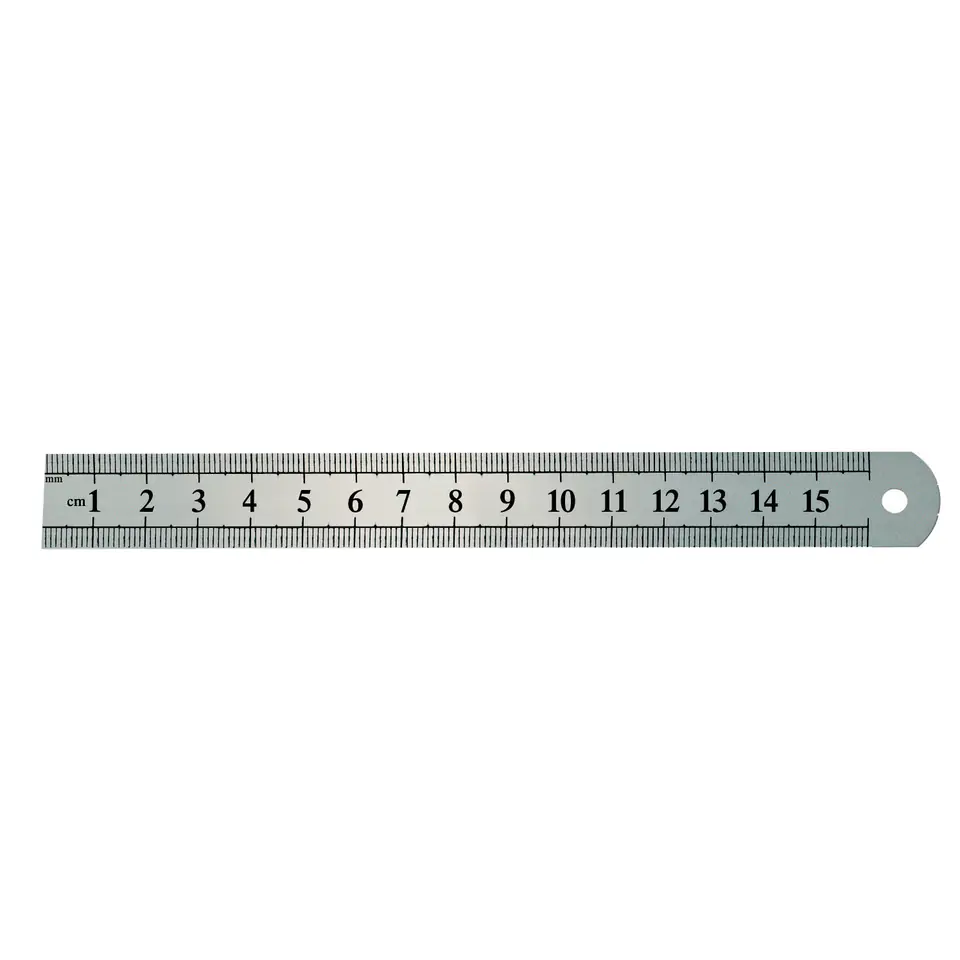 ⁨Rigid steel measure, double-sided scaled 330*28mm⁩ at Wasserman.eu