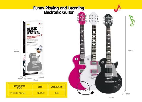 ⁨Zestaw Gitara + Mikrofon Biała⁩ w sklepie Wasserman.eu