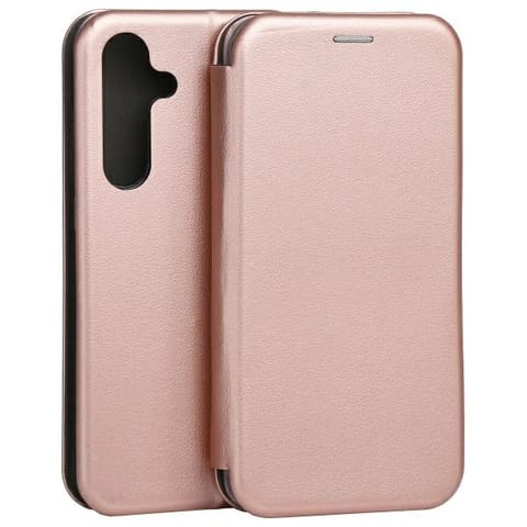 ⁨Beline Etui Book Magnetic Samsung S24 FEróżowo-złoty/rose gold⁩ w sklepie Wasserman.eu