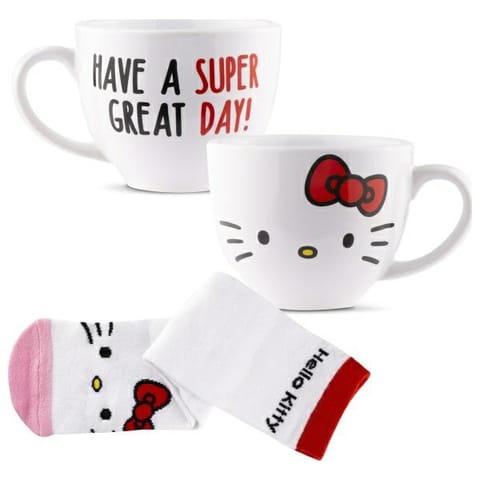 ⁨Coriex Zestaw prezentowy Hello Kitty -    kubek ze skarpetkami set1 10742⁩ w sklepie Wasserman.eu