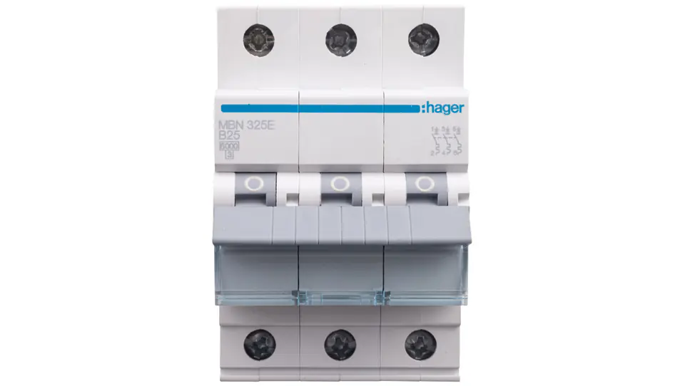 ⁨Wyłącznik nadprądowy 3P B 25A 6kA AC MBN325E⁩ w sklepie Wasserman.eu