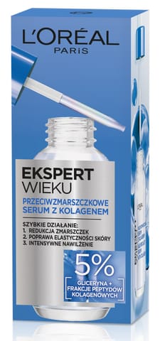 ⁨LOREAL Ekspert Wieku Serum przeciwzmarszczkowe z Kolagenem 30 ml⁩ w sklepie Wasserman.eu
