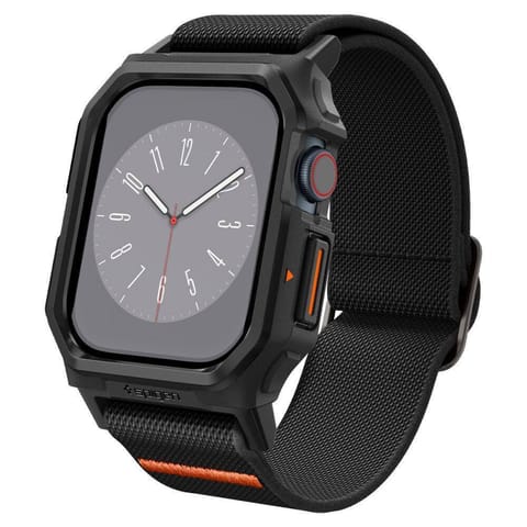 ⁨Etui APPLE WATCH 10 (42MM) Spigen Lite Fit ”Pro” Matte czarne⁩ w sklepie Wasserman.eu