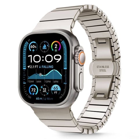 Pasek do APPLE WATCH 6 / 7 / 8 / 9 / 10 / SE / ULTRA 1 / 2 (44 / 45 / 46 / 49 MM) Tech-Protect LinkBand Titanium w sklepie Wasserman.eu