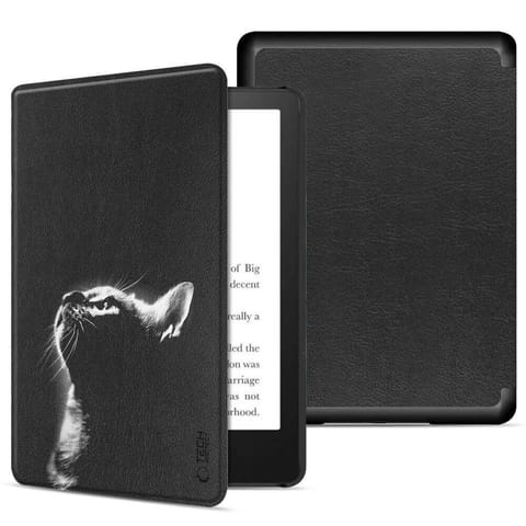 ⁨Etui KINDLE PAPERWHITE VI / 6 / COLORSOFT / SIGNATURE EDITION Tech-Protect SmartCase Black Cat⁩ w sklepie Wasserman.eu