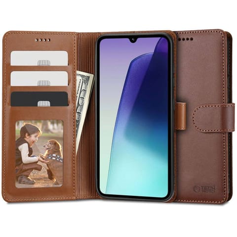 ⁨Etui XIAOMI REDMI 14C / POCO C75 Tech-Protect Wallet brązowe⁩ w sklepie Wasserman.eu