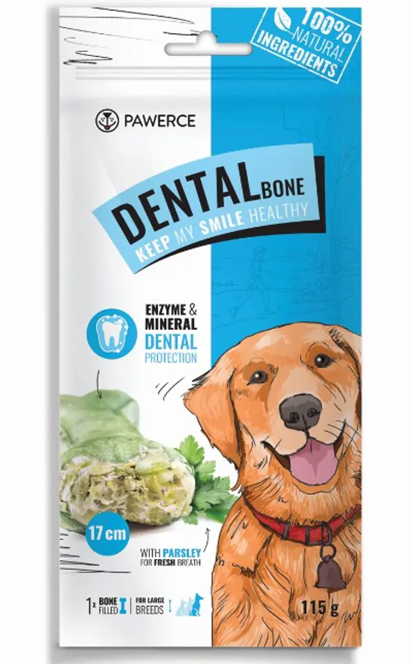 ⁨Pawerce Dental Bone Large Breeds 1szt/op 115g⁩ w sklepie Wasserman.eu