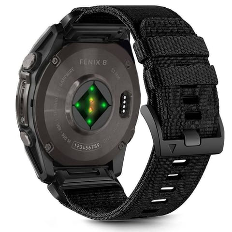 ⁨Pasek do GARMIN FENIX 5X / 5X PLUS / 6X / 6X PRO / 7X / 8 (51MM) Tech-Protect Nylon Classic czarne⁩ w sklepie Wasserman.eu