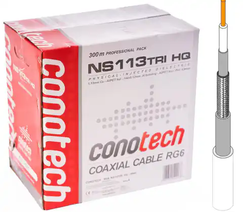 ⁨CONOTECH NS-113 Trishield HQ cable by the meter⁩ at Wasserman.eu